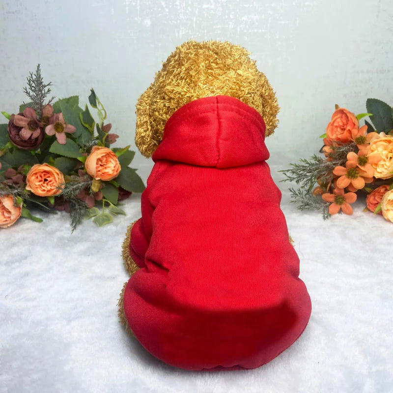 Winter Dog Clothes Sport Hoodies Sweatshirts Warm Coat Clothing Autumn for Small Medium Large Dogs Big  Pets Puppy hooded sweats
