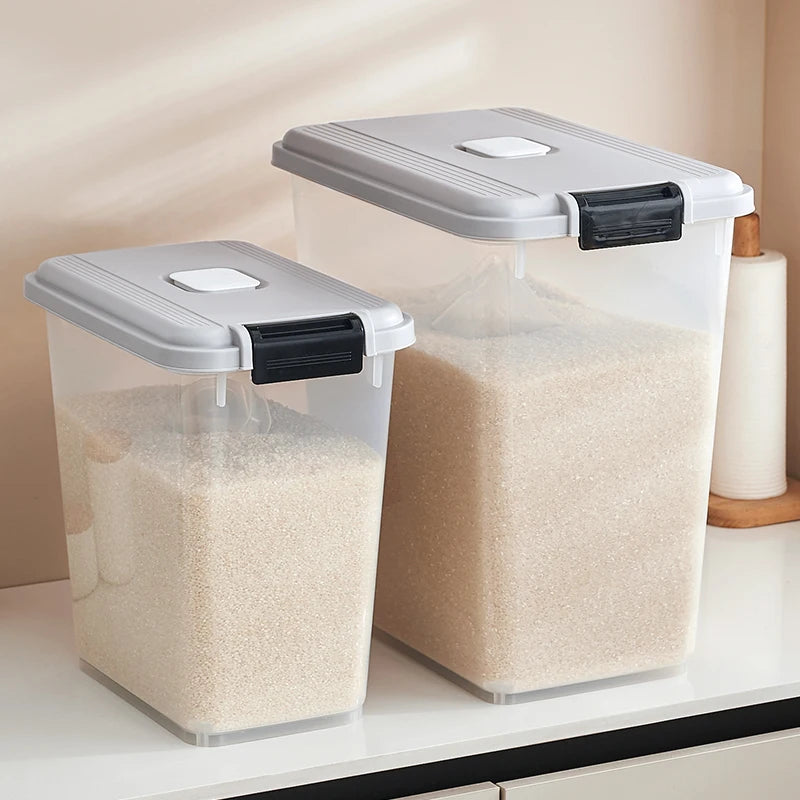 Rice bucket Household flour storage tank sealed against insects and moisture food-grade rice storage box Rice box
