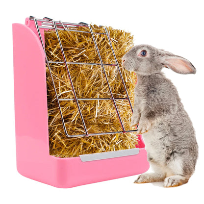 Rabbit Grass Frame Hay Feeder Rabbit Pet Food Container Rabbit Food Basket Grass Hay Bowl Rack Grass Rack Frame
