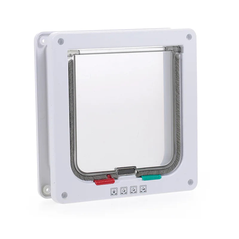 Smart Pet Door Automatic Closing Cat Door Secure Dog Doors Convenient Cat Doors SelfLocking Safe Durable Puppy Gates