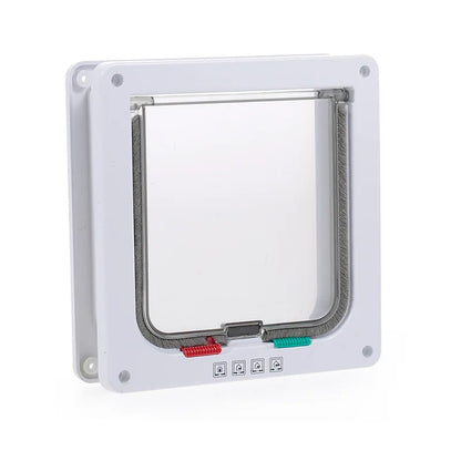 Smart Pet Door Automatic Closing Cat Door Secure Dog Doors Convenient Cat Doors SelfLocking Safe Durable Puppy Gates