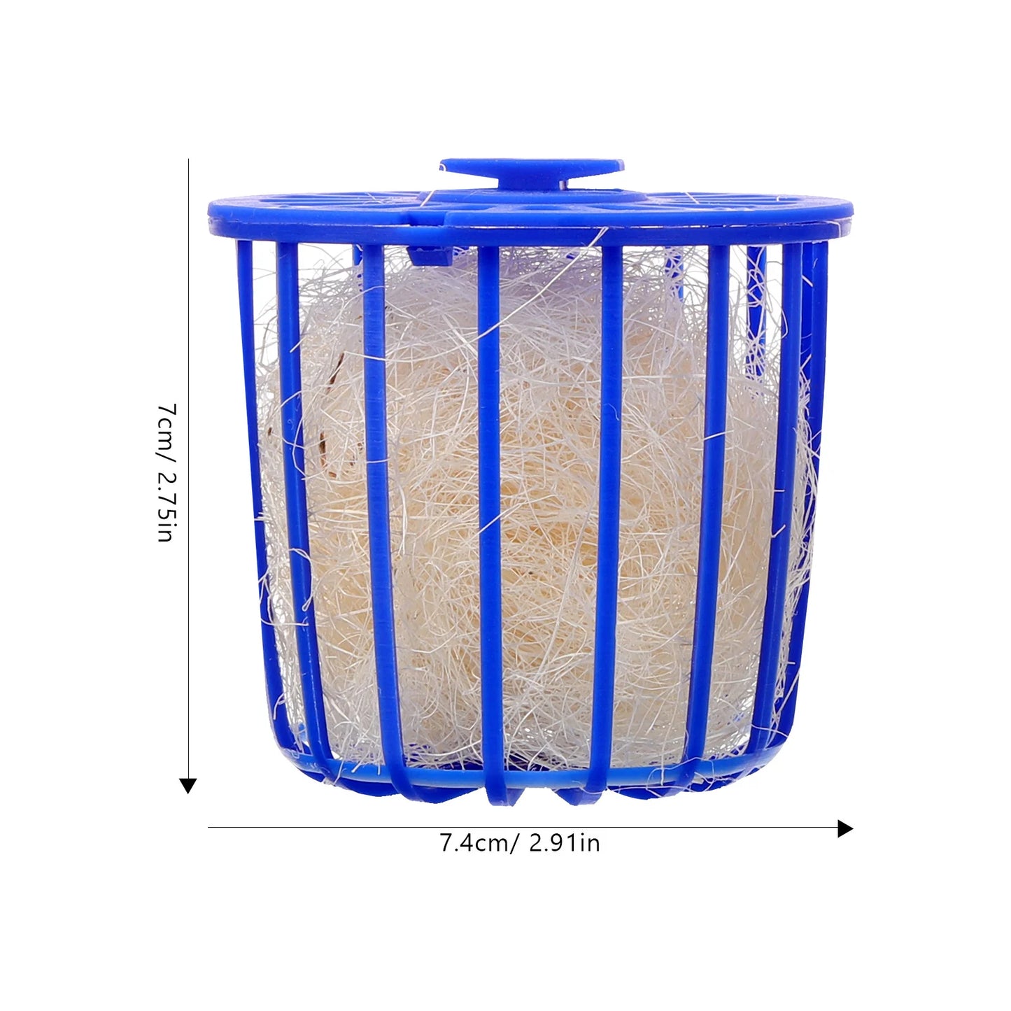 2 Pcs Bird's Nest Toy Breeding Parrot Cage Birds Bedding for Plastic House Hollow Hideaway Shelter Hanging Canary Nests Cages