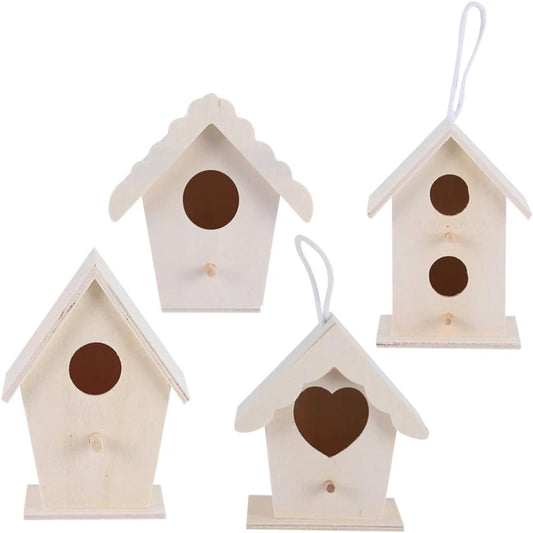 Bird Nest Garden Wooden Bird Cage Outdoor Hanging Birdhouse Box Garden Yard Decoration Pet Accessories Wooden Bird Cages