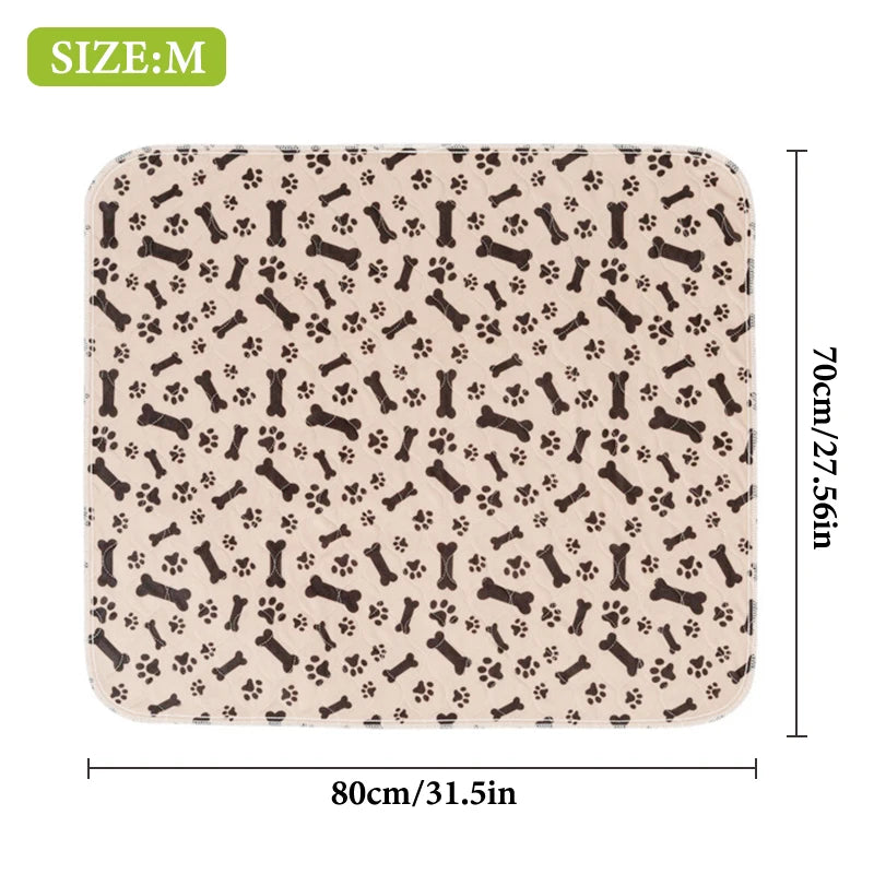 Pheromone-Infused Puppy Pads, Reusable Dog Training Pee Mats, Robust 4-Layer Leak-Proof Padding with Anti-Slip Base