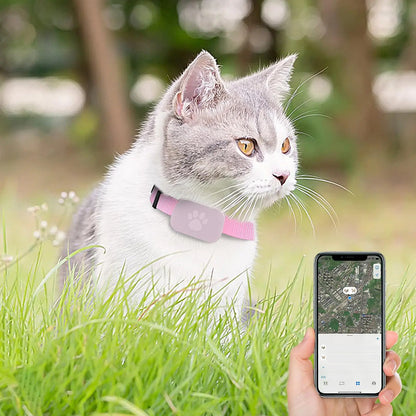 Cat Trackers GPS Cat Tracker Collar Pet Kitten GPS Collar Multifunctional Pet Smart GPS Trackers Pets Accessories IOS Compatible