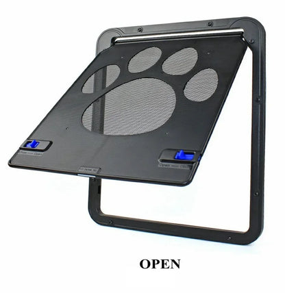 Pet Door Outdoor Dogs Cats Window Gate House Enter Freely Fashion Pretty Garden New Safe Lockable Screen Easy Install  Dog Gate