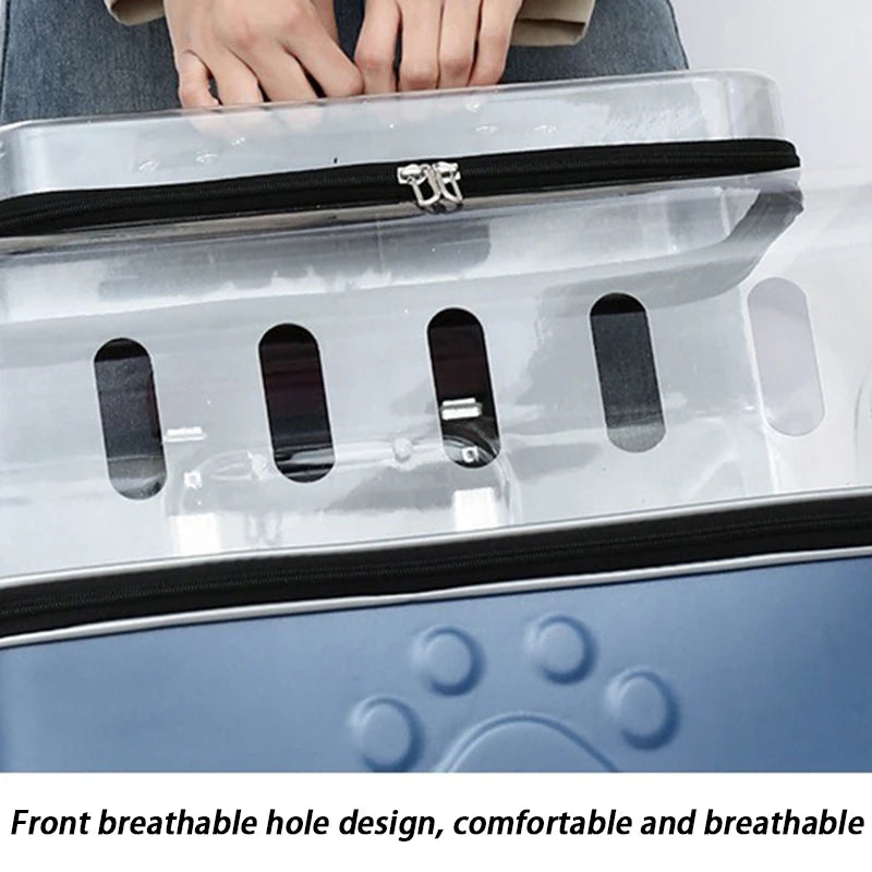 Portable Dog Strollers Carriers Travel Luxury Transparent Cats Strollers Cheap Outdoor Small Medium Suitcase Pets Supplies