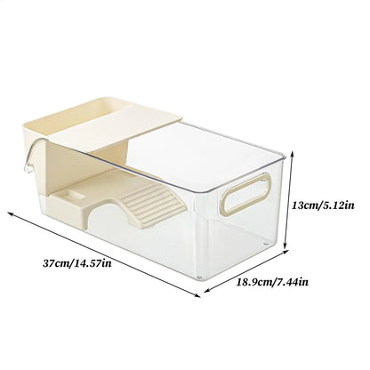 Turtle Aquarium Multi-functional Aquarium Transparent Terrarium for Crayfish Hermit Crabs Frog Reptile Tortoise Habitat Basking