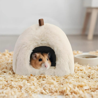 Hamster House Guinea Pig Cage Hamster Cotton House Small Animal Nest Winter Warm Pet Bed For Rodent Guinea Pig Rat Hedgehog