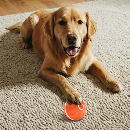 Rolling Ball Dog Toy Automatic Interactive Toy Pet Toy Ball USB Rechargeable Dog Chew Ball Pet Supplies For Backyard Park Garden