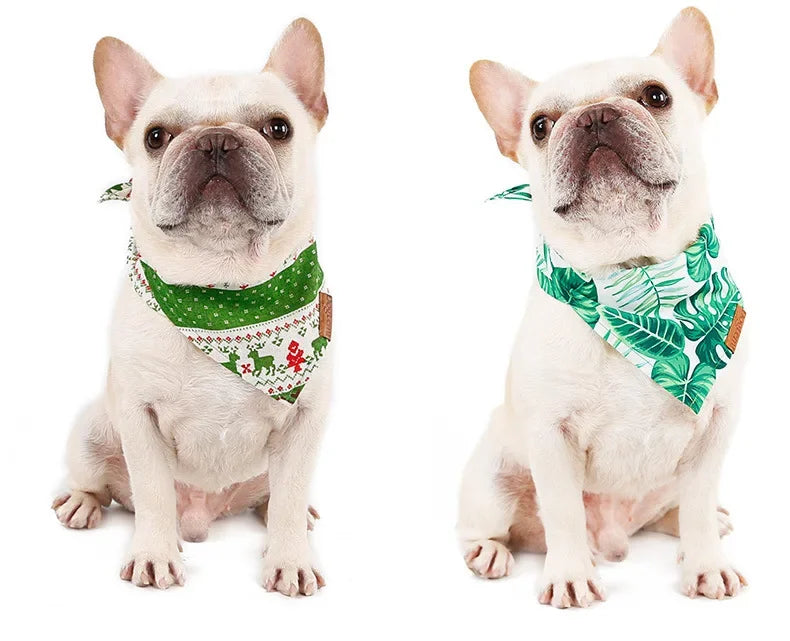 Dog Bandana Collar Scarf for Puppy & Cat Small Medium Large Dogs Adjustable Collars Pet Handkerchief Bibs Dress-up Accessories