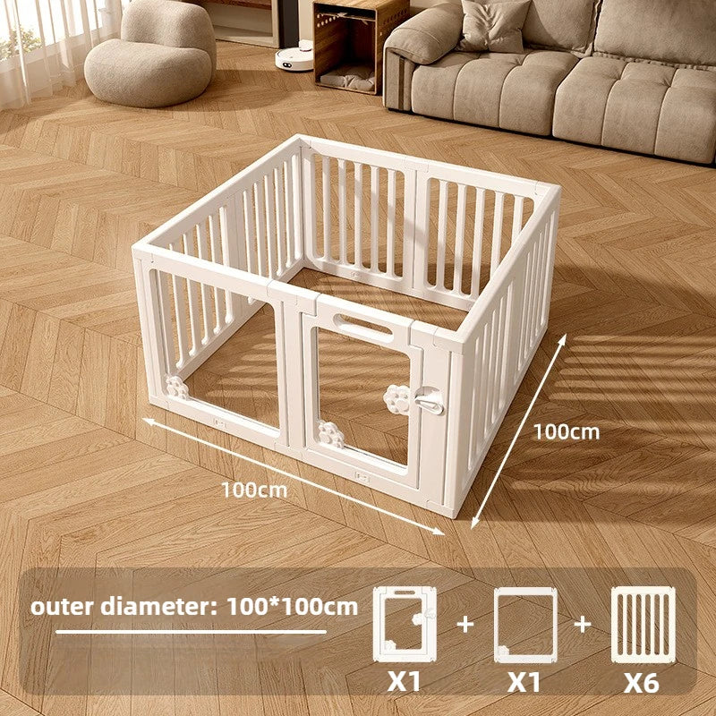 DIY Free Combination Dog Fence Transparent Indoor Acrylic Dog Playpen Splicing Isolation Pet Fences Household Small Enclosure