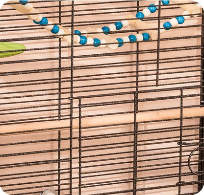 Luxury Bird Cage Large Parrot Birds Cages Accessories Drawer Wheels Birds Houses Lock Parrots Pigeon Feeder Birdcage Supplies