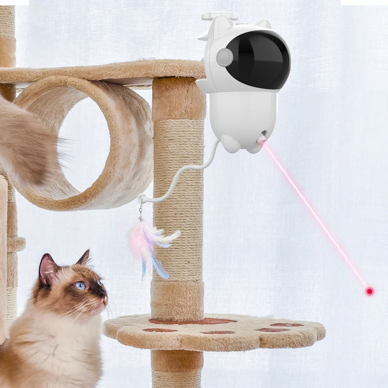 Infrared laser automatic cat teasing device, intelligent electric cat toy, self entertaining and relaxing pet toy