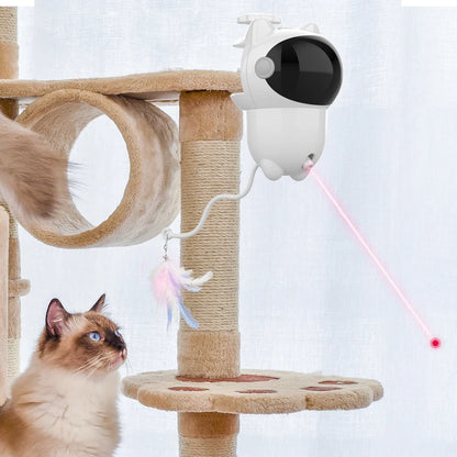 Infrared laser automatic cat teasing device, intelligent electric cat toy, self entertaining and relaxing pet toy