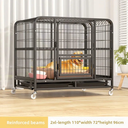 Indoor Large Medium Dog Cage with Toilet Pet Dog House Fence for Samoyed Labr Dog Cages Kennels And Run Outdoor Supplies