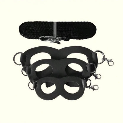 4 Pcs /set Sugar Quoll Harness + Leash Set Escape-Proof Adjustable Collar for Pet Small Animals Hamsters Sugar Gliders Squirrels