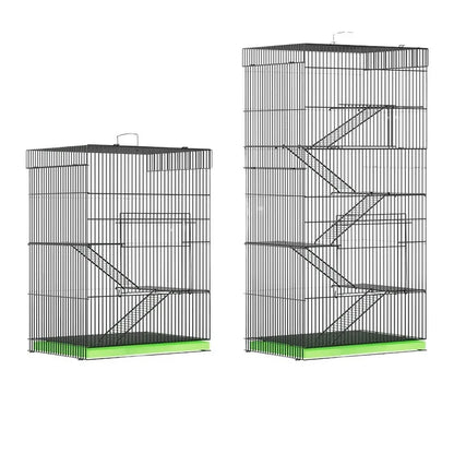 ‌3-Tier Extra Large Small Pet Cage - Sugar Glider Ferret-Proof Habitat, Multi-Level Rat Mansion Villa, Chew-Proof Removable Tray