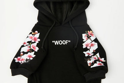 Woof Dog Hoodies M-3XL French Bull Dog Autumn Spring Clothing 2 Legged Warm Pet Outfit Sweaters