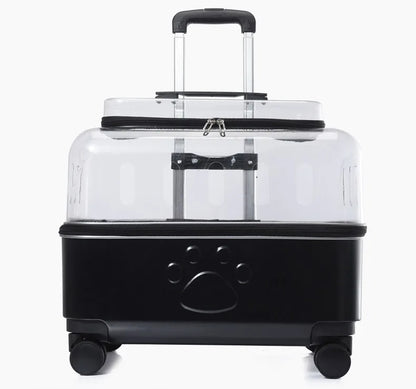 Portable Dog Strollers Carriers Travel Luxury Transparent Cats Strollers Cheap Outdoor Small Medium Suitcase Pets Supplies