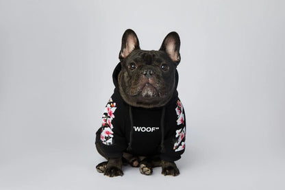 Woof Dog Hoodies M-3XL French Bull Dog Autumn Spring Clothing 2 Legged Warm Pet Outfit Sweaters
