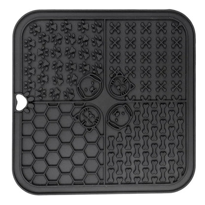 Silicone Dog Supplies: Pet Lick Mat, Slow Food Plate, Bathing Distraction Sucker, Food Training Feeder