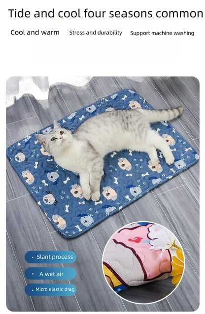 Washable Pet Pee Pad Pet Diaper Mat Reusable Mats for Dogs Dog Bed Urine Washable Dog Training Pad Four Seasons Pet Mat Urine