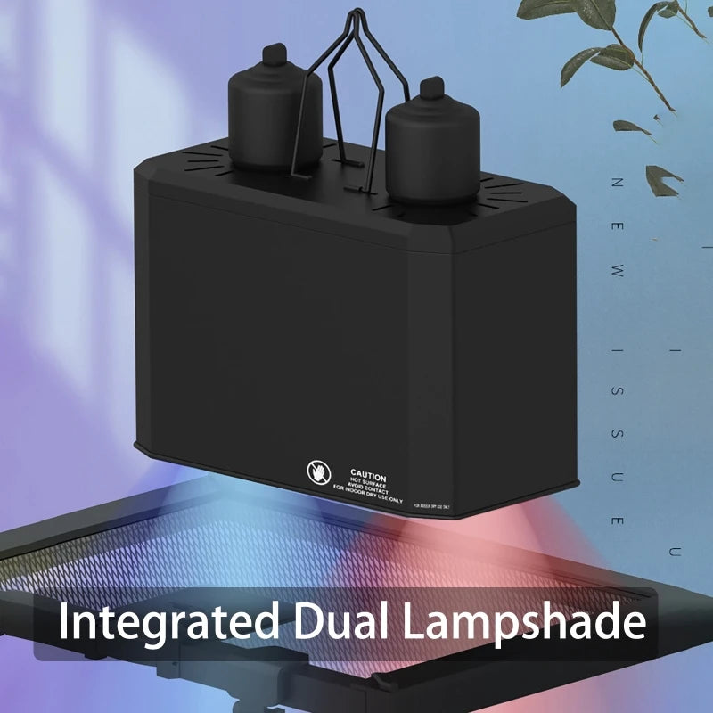 Sun Lamp Heating Pet Reptile Turtle Feeding Box Rainforest Tank UVB Integrated Lampshade Lighting Shades Lizard Turtle Breeding