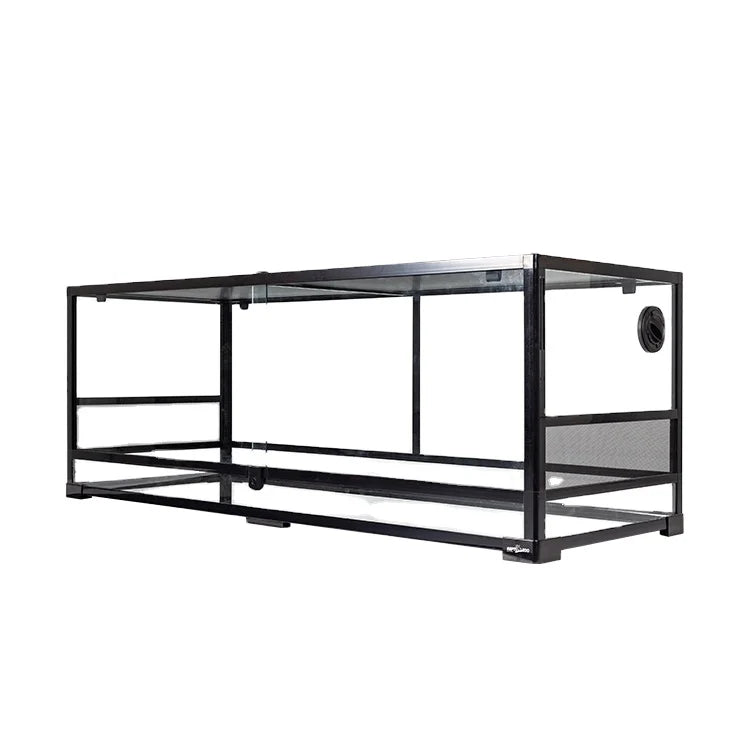 REPTIZOO RK0222 64 Gal Reptile Terrarium Glass Snake Tank Chameleon Cage Bearded Dragon Tank 242L Reptile Enclosure