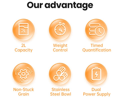 ROJECO Automatic Pet Feeder Button Version Auto Cat Food Dispenser Accessories Smart Control Pet Feeder For Cats Dog Dry Food