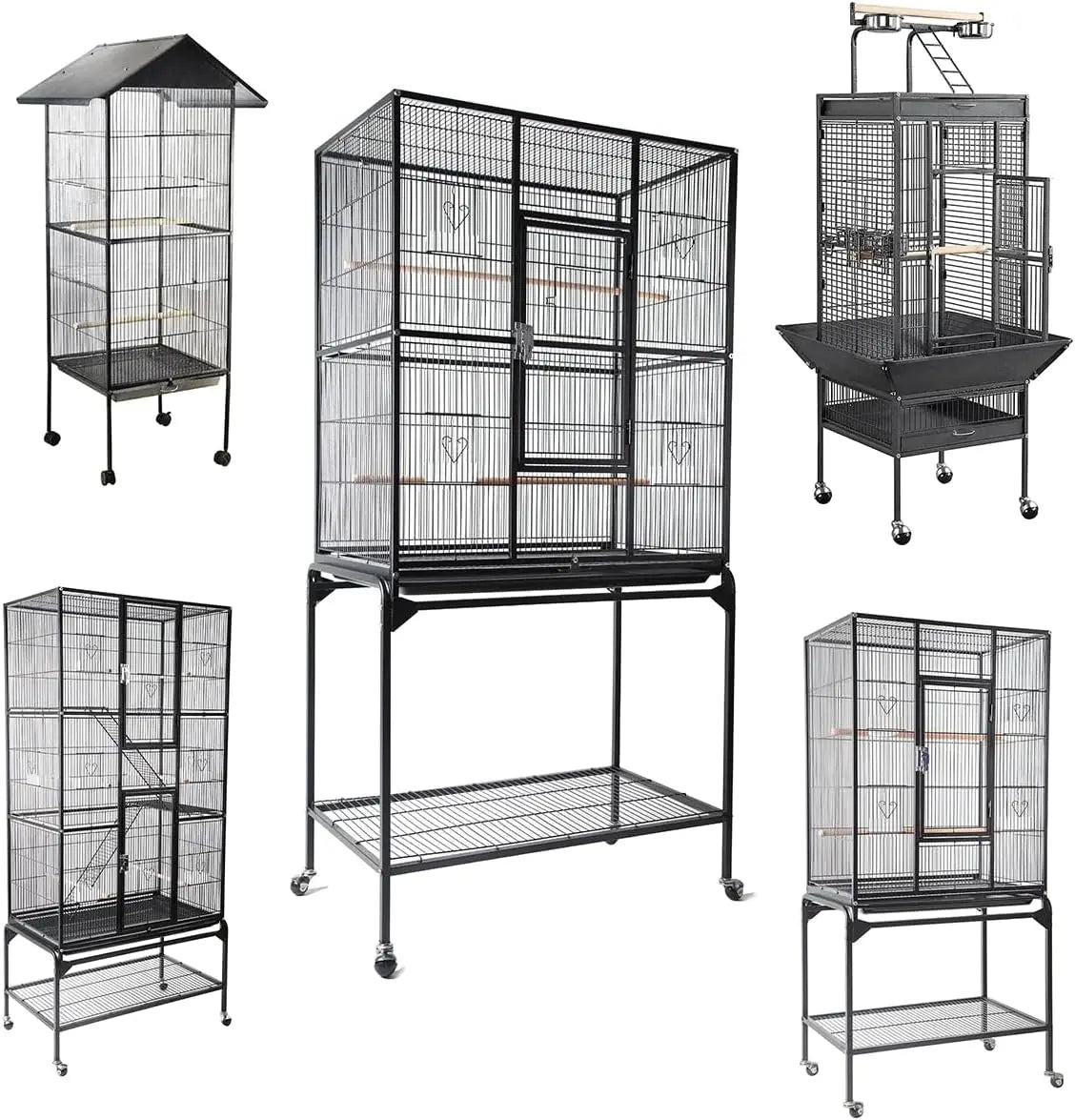 3 Layers Platform Chinchilla Sugar Glider Cockatiel Steel Cage Parrot Bird Cage Large Breeding Aviary Outdoor