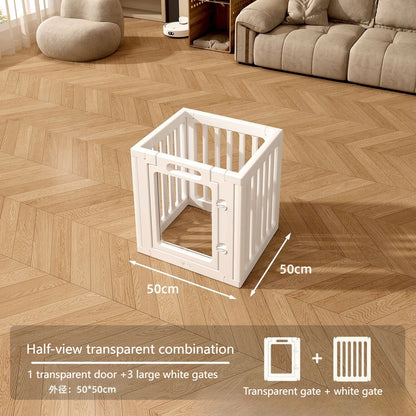 DIY Free Combination Dog Fence Transparent Indoor Acrylic Dog Playpen Splicing Isolation Pet Fences Household Small Enclosure