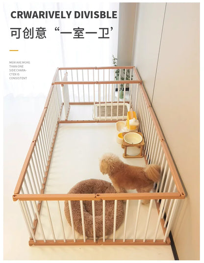 Dog Cage Strong and Durable Smooth Dogs Pets Indoor Fence Anti-rust Dog Fences Creative Design Easy Install Pet Product Supplies