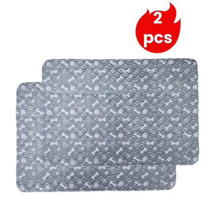 2pcs Large Pet Dog Pee Pads,Reusable Dogs Puppy Pads Pet Training Pads for Dogs, Absorbent and Leak-Proof Whelping Pads,Size:M