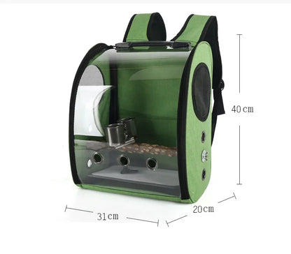 Pet Bird Cage House Parrot Carrier with Feeders Bird Large Space Travel Bag Breathable Portable Bird Cage Accessories