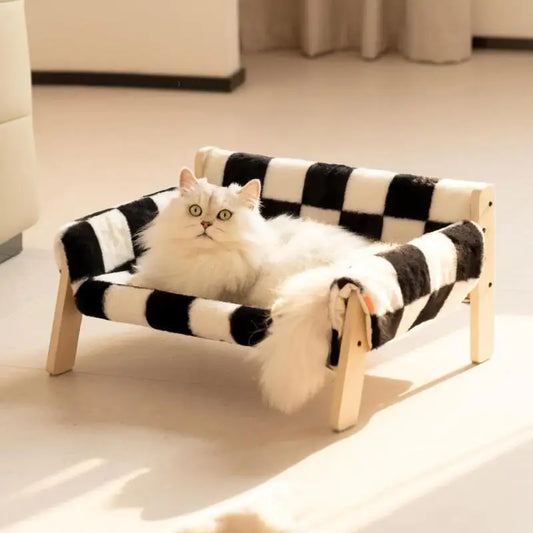 Wooden Cat Sofa Pet Bed Net Celebrity Cat Bed Dog Bed Summer Season Universal Detachable And Washable Cat Bed