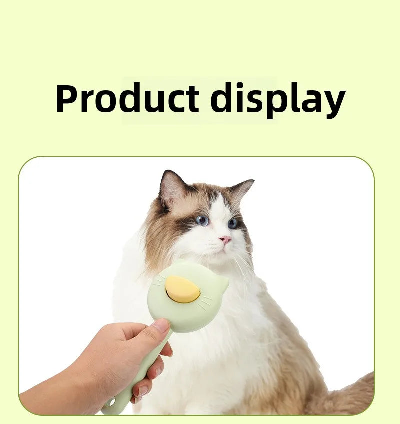 Cat Dog Grooming Brush Deshedding Tool for Loose Fur Removal Slicker Brush Pet Hair Care Essential