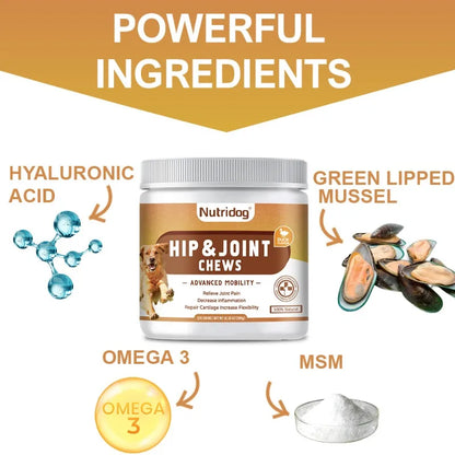 Anti-allergic & hip joint & calming & probiotic dog food for dogs full stage comprehensive nutrition-120 soft chews