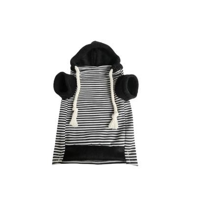 Skin Friendly Elastic Ferret Hoodie Cozy Soft Ferret Pullover Thick Fleece Stylish Drawstring Hamster Coat Daily Party