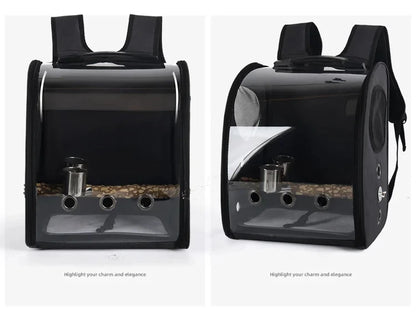 Pet Bird Cage House Parrot Carrier with Feeders Bird Large Space Travel Bag Breathable Portable Bird Cage Accessories