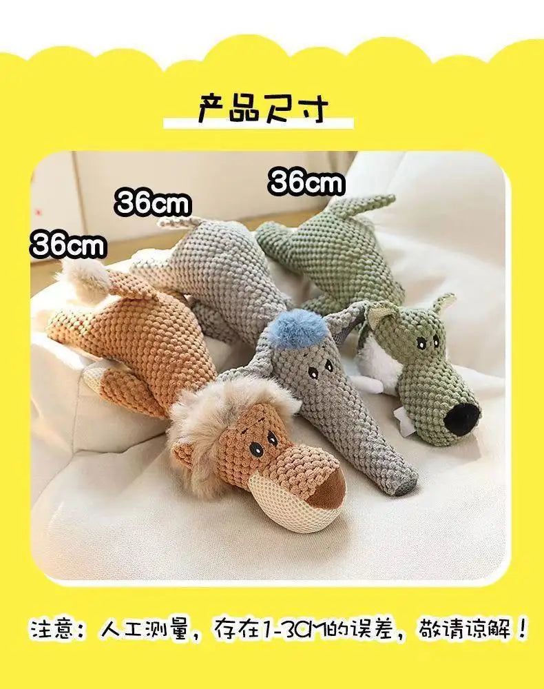 Pet toys dogs and cats bone resistant tear resistant bite resistant sound making grinding teeth cotton rope plush pet dog