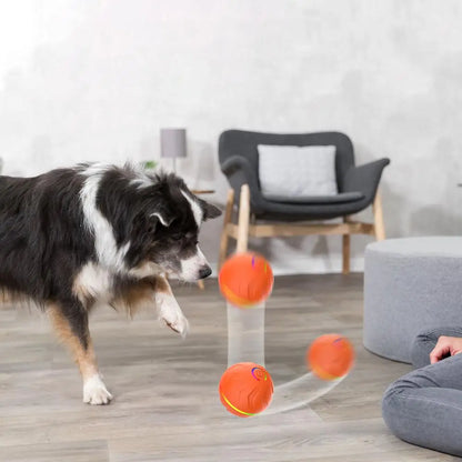 Rolling Ball Dog Toy Automatic Interactive Toy Pet Toy Ball USB Rechargeable Dog Chew Ball Pet Supplies For Backyard Park Garden
