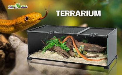 Reptile Terrarium 242 L 1.2 Meter 64 Gal Big Reptile Enclosure Glass Bearded Dragon Tank Habitat
