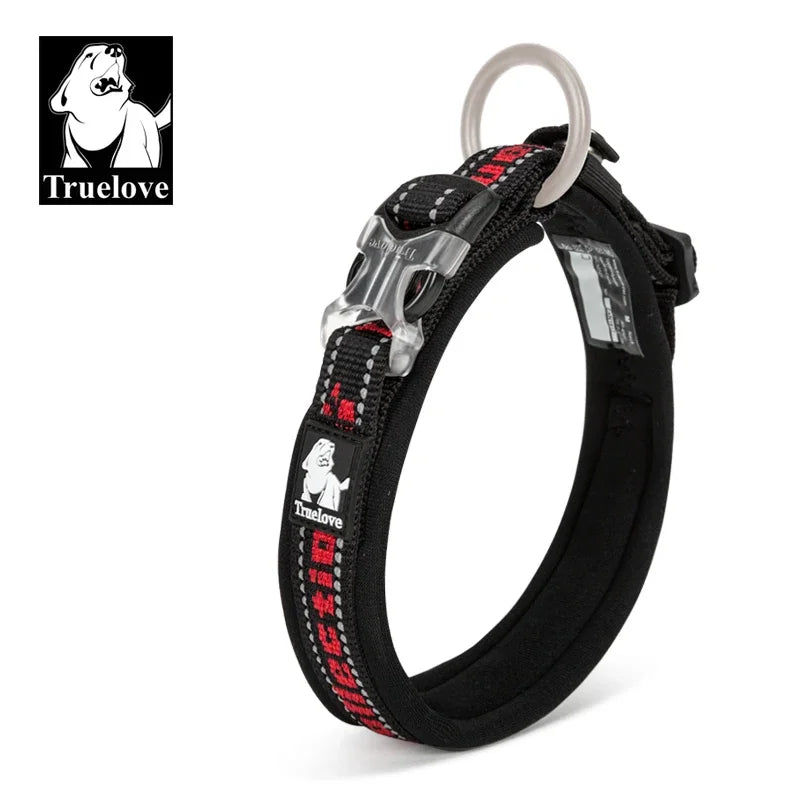 Truelove Pet Dog Collar Nylon  and Reflective Materials Widened and Comfortable Version Suitable for Dogs of All Sizes TLC50121