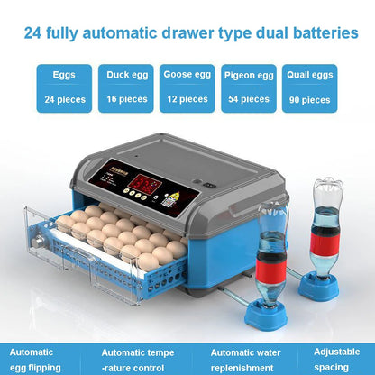 Incubator, Chicken Automatic Intelligent Small Incubator, Chicken Duck Goose Household Incubator, Mini Water Bed Incubator