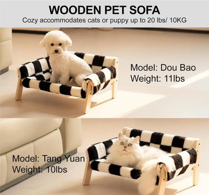 Wooden Cat Sofa Pet Bed Net Celebrity Cat Bed Dog Bed Summer Season Universal Detachable And Washable Cat Bed