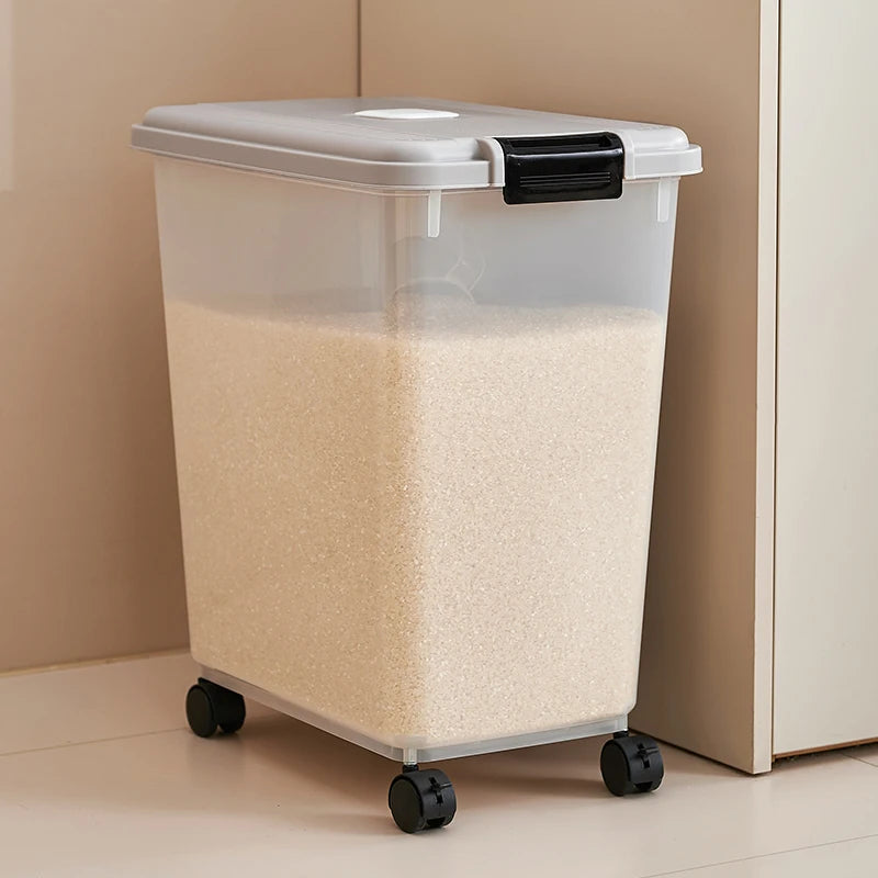 Rice bucket Household flour storage tank sealed against insects and moisture food-grade rice storage box Rice box
