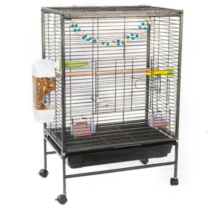 Luxury Bird Cage Large Parrot Birds Cages Accessories Drawer Wheels Birds Houses Lock Parrots Pigeon Feeder Birdcage Supplies
