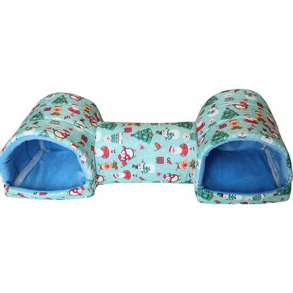 Hamster House Guinea Pig Bed Cave House Hideout for Dwarf Rabbit Bunny Ferret Hamster Chinchilla Hedgehog Washable Cage Nest