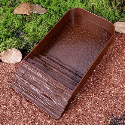 1 PC Plastic Ladder Climbing Turtle Bath Basin Water Food Basin for Small Pets Tortoises Reptiles Lizards Ornaments All Seasons
